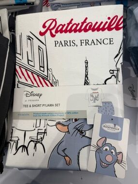 Disney Light Blue Ratatouille Print Pajama Set